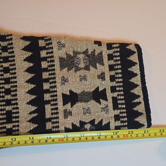 Jane Ashley Tapestry Aztec Southwest Print Cotton Black and Ivory Jacket Blazer - Picture 12 of 13